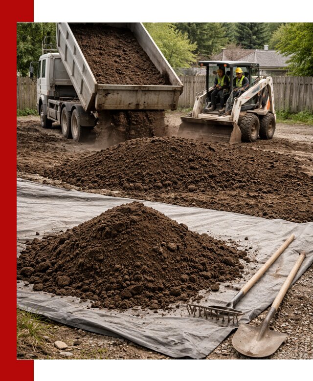 Грунт для отсыпки участка с доставкой в Губахе