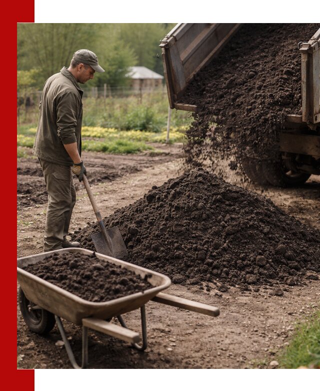 Доставка качественной земли для огорода в Губахе