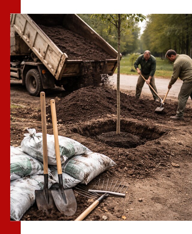 Грунт для посадки деревьев в Губахе — доставка и подготовка почвы