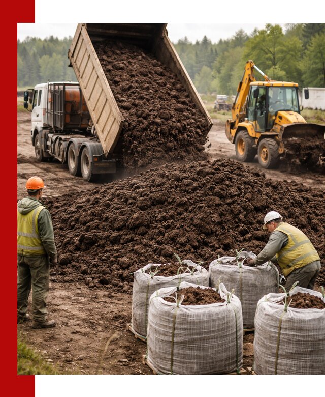 Доставка нейтрального торфа в Губахе оптом и в розницу