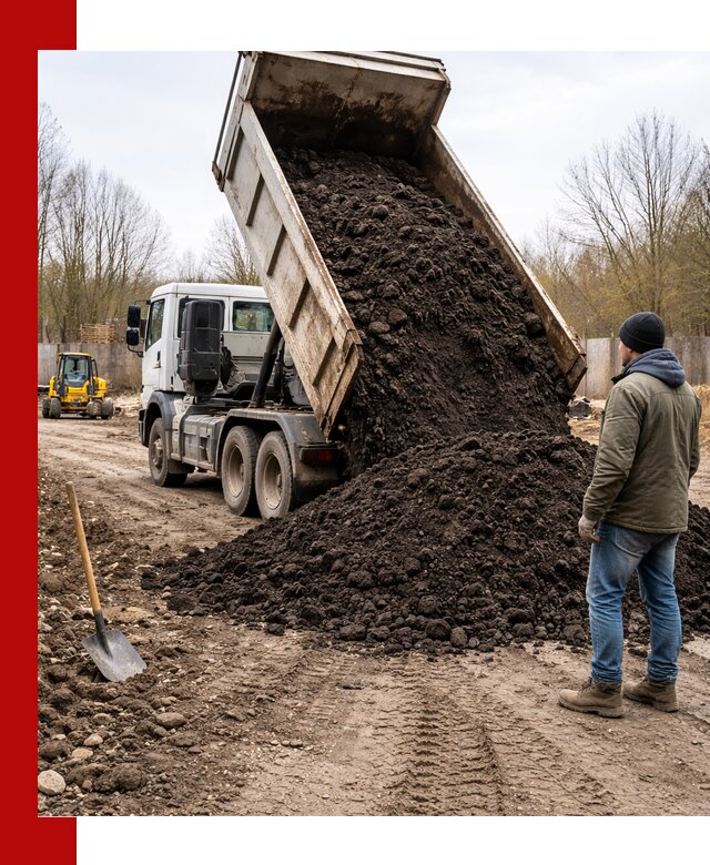 Доставка чернозема навалом в Губахе быстро и выгодно