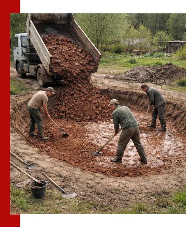 Купить качественную глину для пруда в Губахе