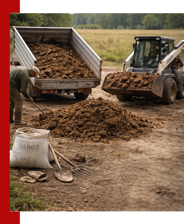 Доставка конского навоза в Губахе с разгрузкой и доставкой на объект