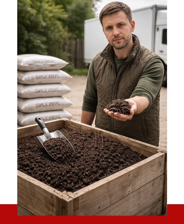 Купить биогумус в Губахе с доставкой от 8811 р. за куб | ПРОНЕРУДГбх