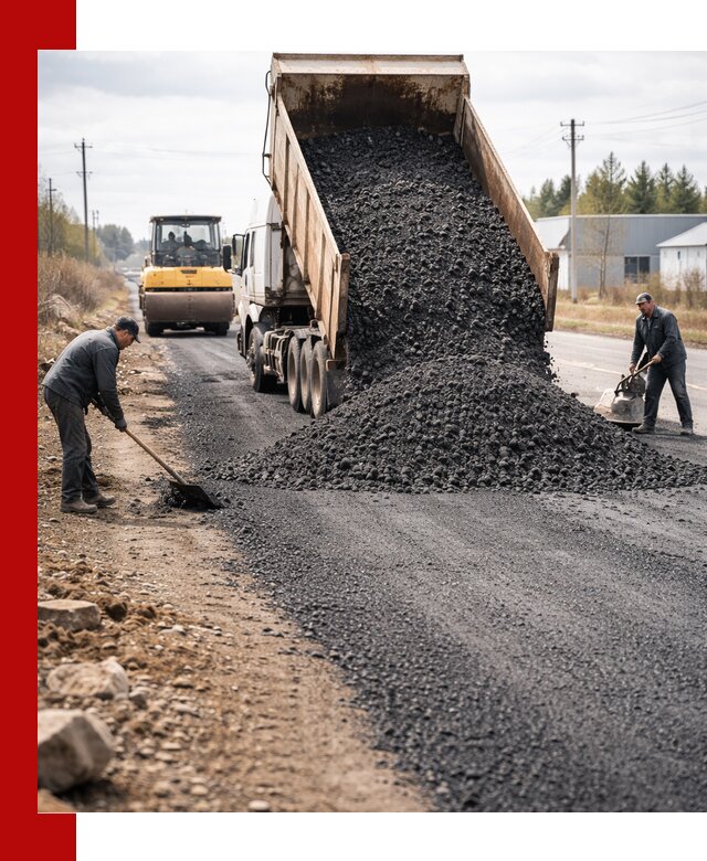 Асфальтовая крошка для дорог в Губахе — поставка и доставка