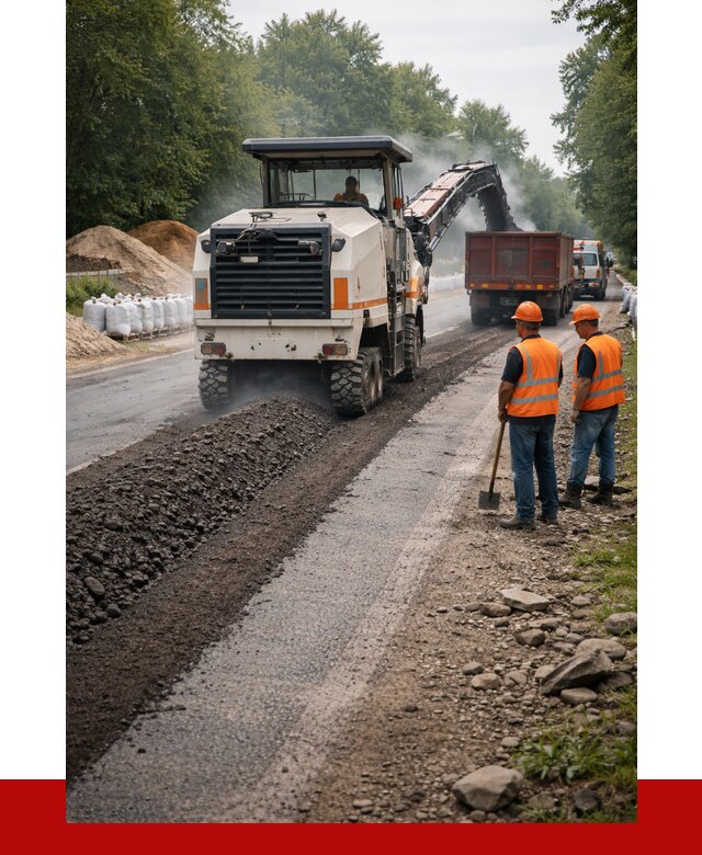Фрезерованный асфальт в Губахе от 2281 р./куб. | ПРОНЕРУДГбх