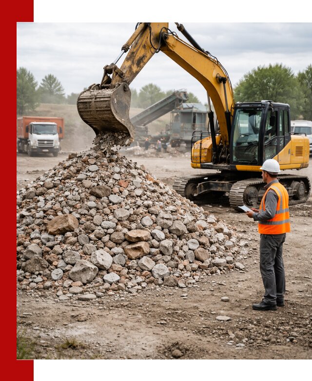 Доставка и вывоз строительного боя в Губахе