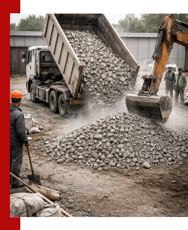 Доставка дробленого бетона в Губахе оптом и в розницу