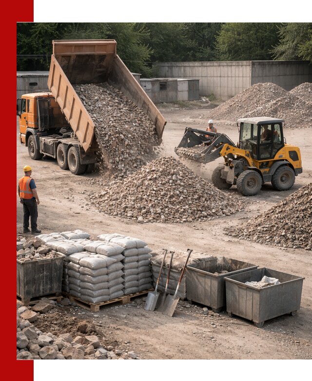 Вторичные материалы для отсыпки в Губахе — поставка и доставка