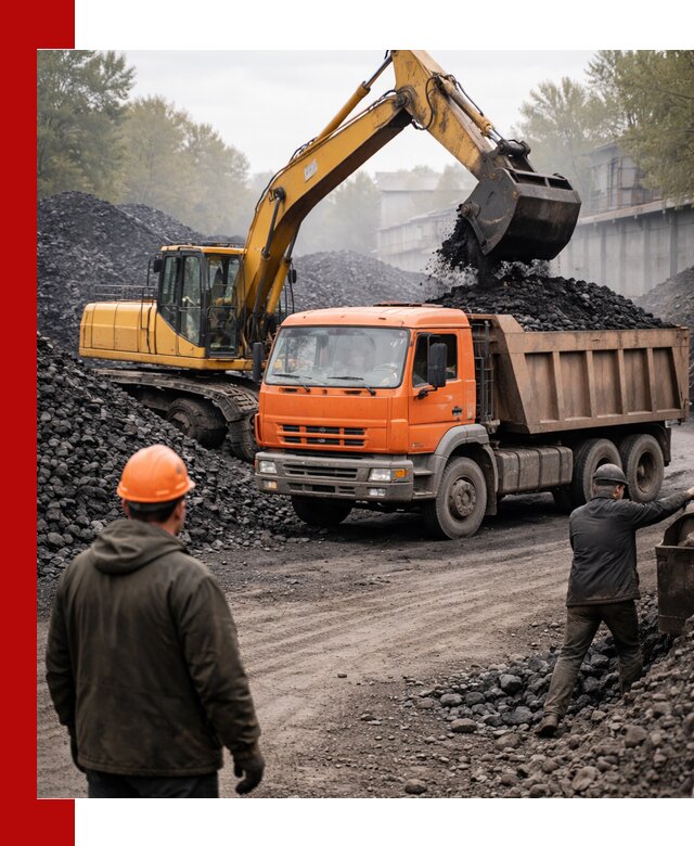 Доставка угля автотранспортом в Губахе быстро и выгодно