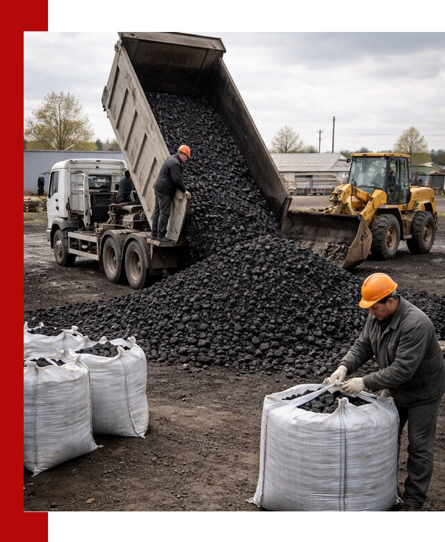 Доставка каменного угля в Губахе оптом и в розницу