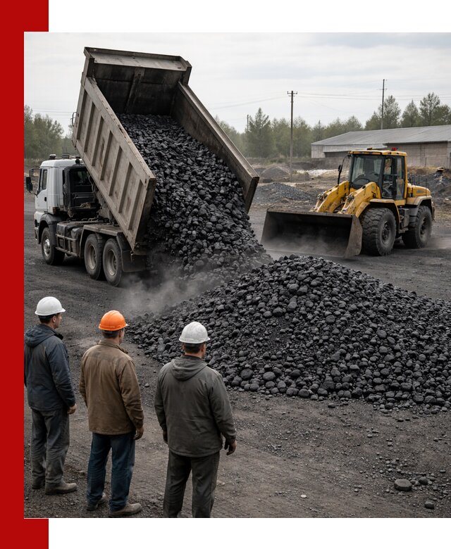 Доставка угля антрацита в Губахе с самосвалами и погрузкой