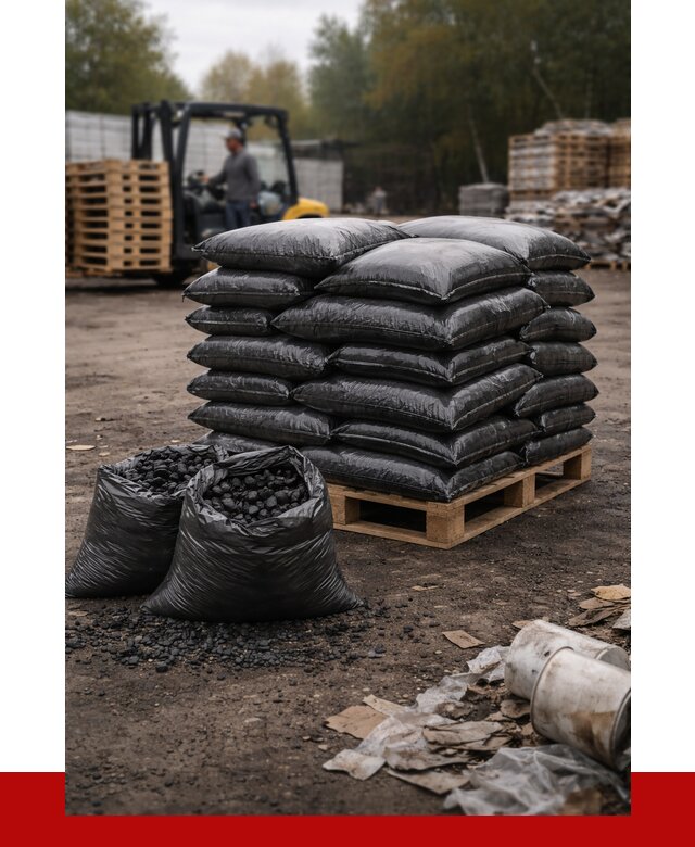 Купить уголь в мешках с доставкой в Губахе от 7775 р. | ПРОНЕРУДГбх