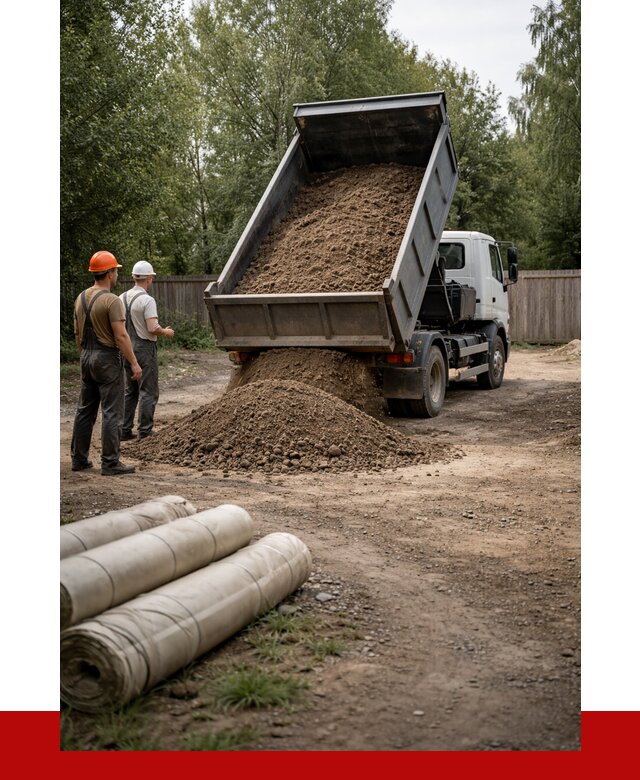 Доставка сыпучих материалов самосвалом в Губаху от 4354 р. | ПРОНЕРУДГбх