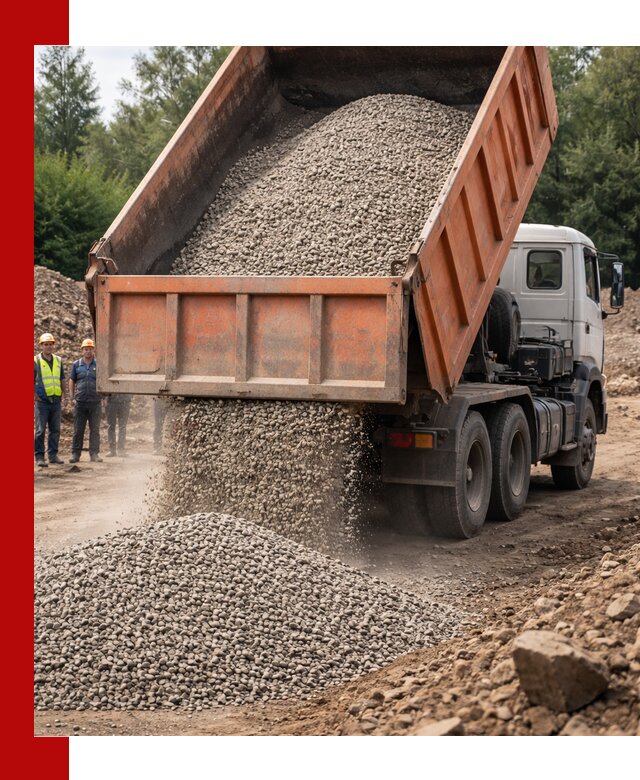 Доставка сыпучих материалов самосвалом в Губахе быстро и надежно