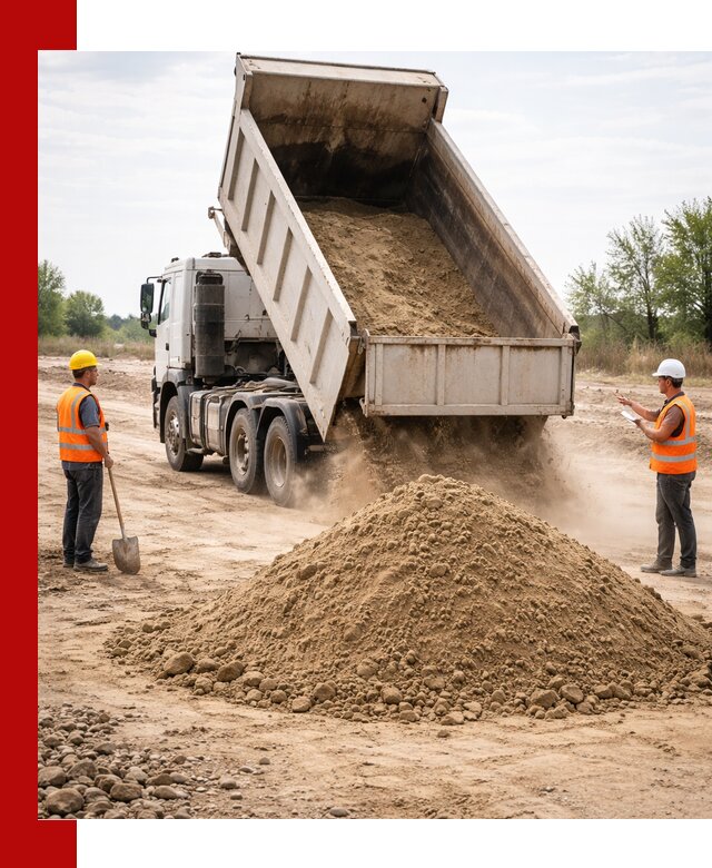 Доставка самосвалом 15 кубов в Губахе за город и по городу