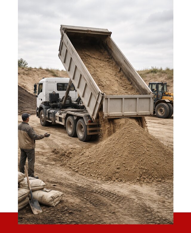 Доставка самосвалом 20 кубов в Губахе от 7775 р. | ПРОНЕРУДГбх