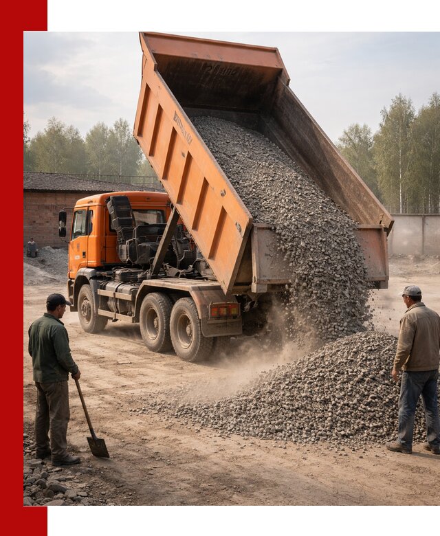 Доставка самосвалом 20 м3 в Губахе быстро и надежно