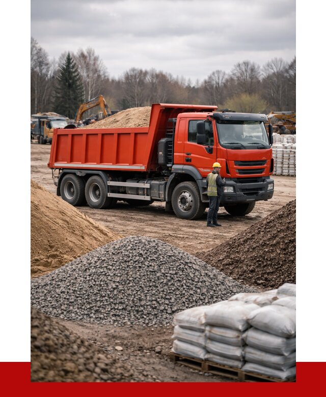 Доставка самосвалом 25 кубов в Губахе от 7775 р. | ПРОНЕРУДГбх