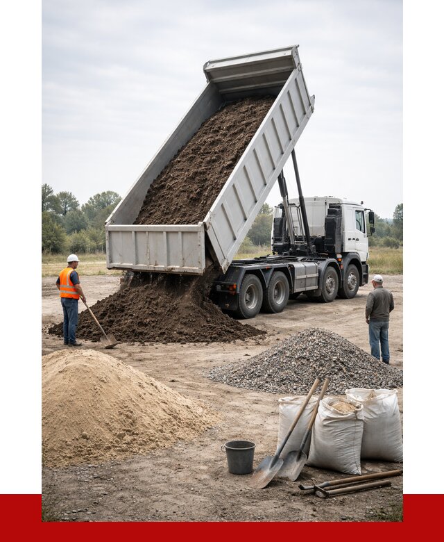 Доставка самосвалом 30 кубов в Губахе от 8811 р. | ПРОНЕРУДГбх
