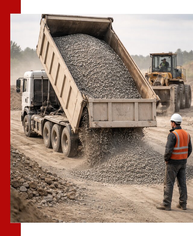 Доставка самосвалом 40 кубов цемента и сыпучих в Губахе