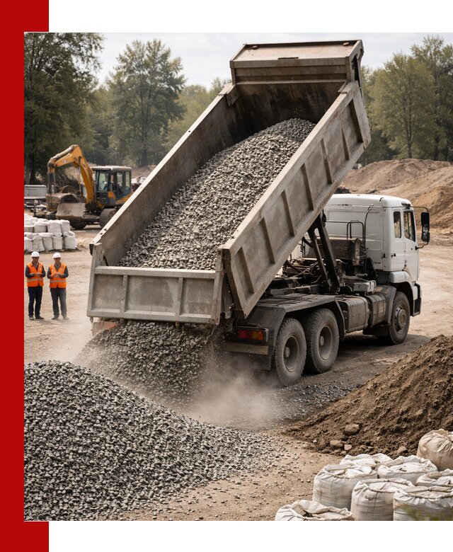 Аренда самосвала в Губахе для доставки сыпучих и нерудных материалов