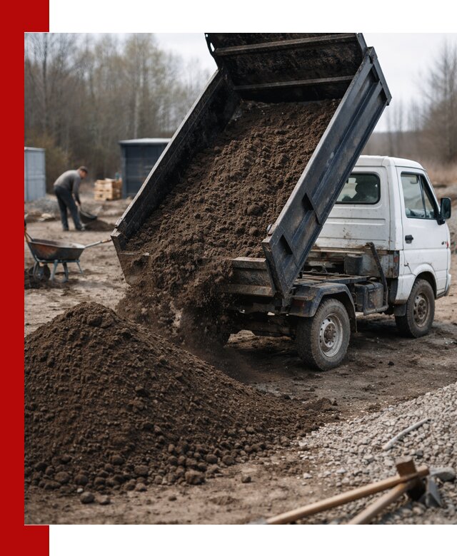 Аренда минисамосвала в Губахе для доставки сыпучих материалов