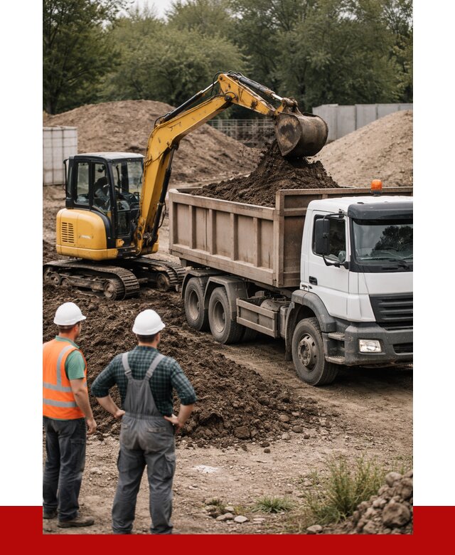 Вывоз грунта в Губахе от 4665 р. самосвалом | ПРОНЕРУДГбх