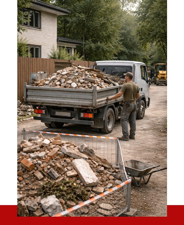 Вывоз строительного мусора с погрузкой в Губахе от 7775 р | ПРОНЕРУДГбх