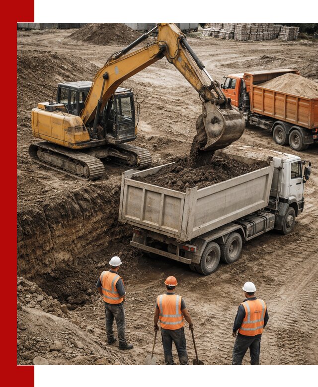 Разработка грунта для строительства и благоустройства в Губахе