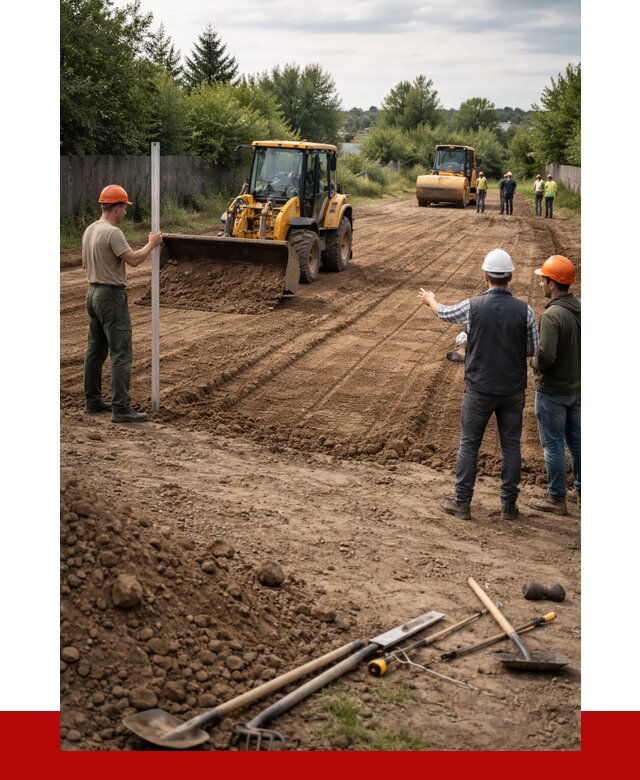 Планировка участка грунтом в Губахе от 4665 р ПРОНЕРУДГбх