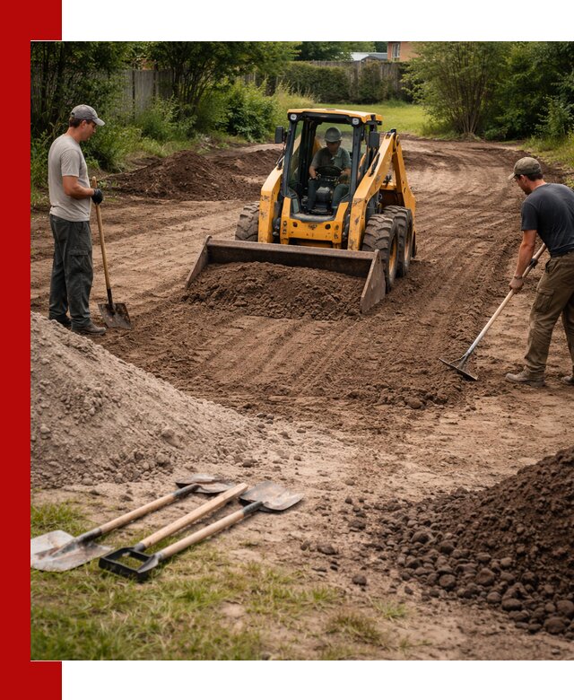 Планировка участка грунтом с вывозом и доставкой в Губахе