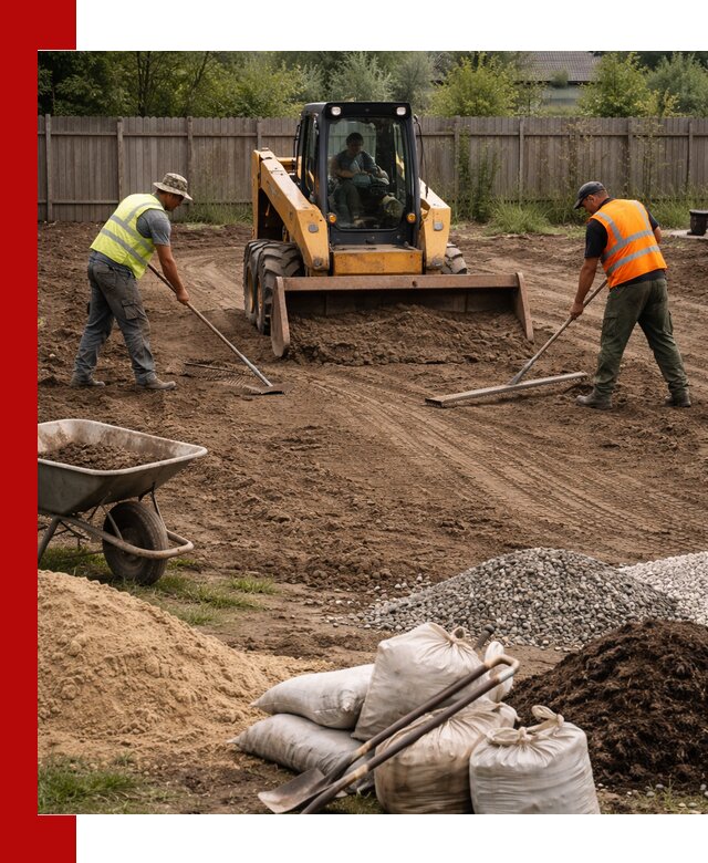 Выравнивание участка под строительство и благоустройство в Губахе
