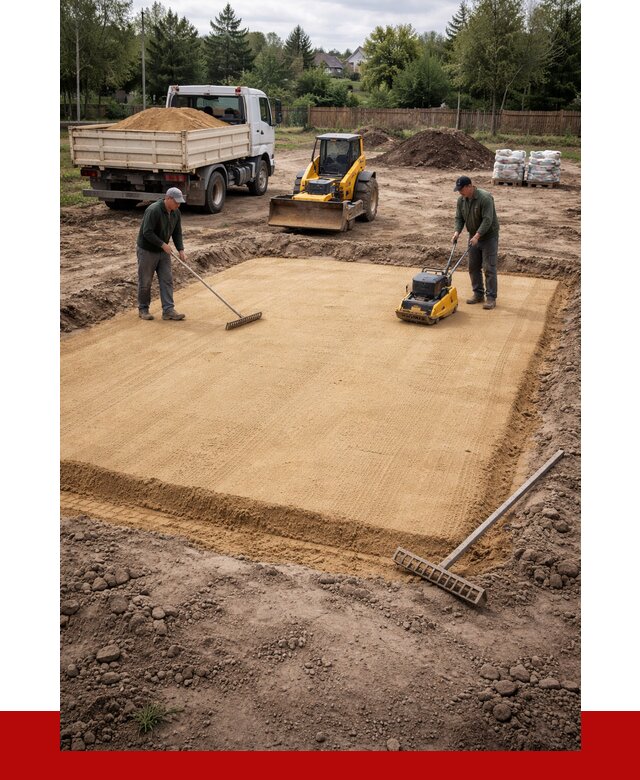 Устройство песчаной подушки в Губахе от 4665 р. ПРОНЕРУДГбх