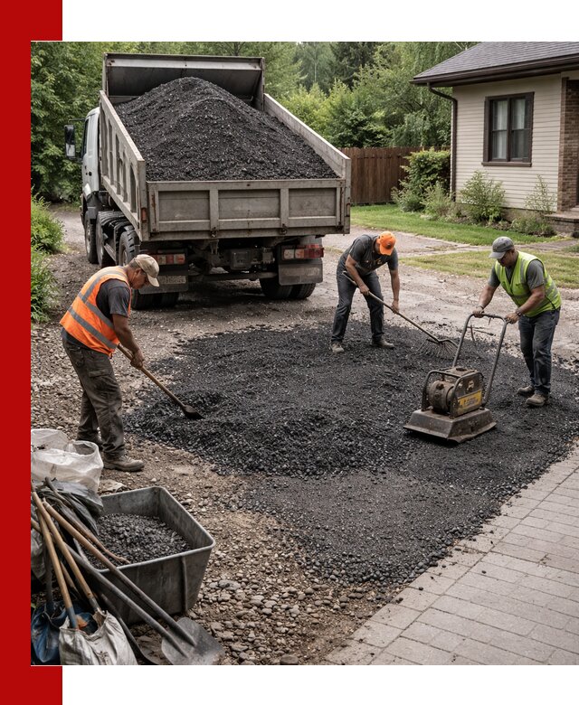 Асфальтовая крошка для двора с доставкой в Губахе